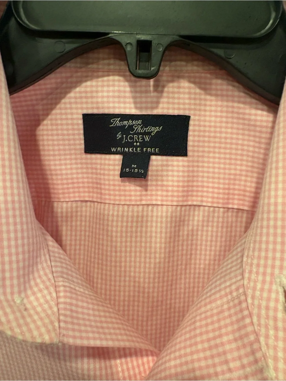 J. Crew Pink Micro-Check Long Sleeve Dress Shirt 80’s2ply